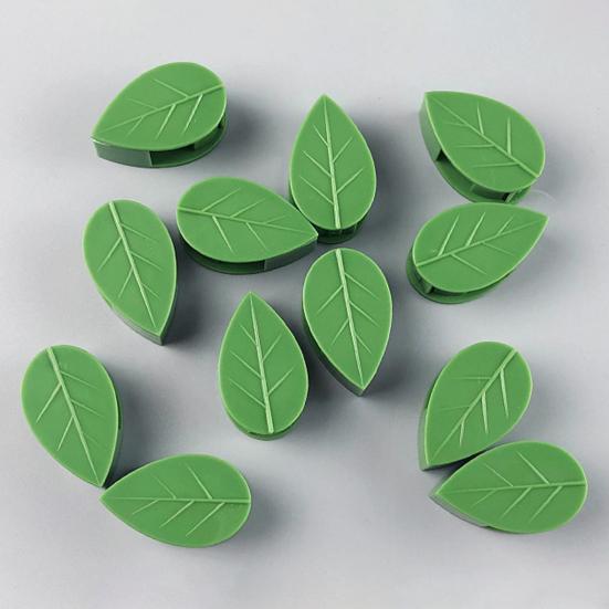 10Pcs Plant Fixing Clips Climbing Vine Wall Fixture Clips with Adhesive Leaf Flower Design Fixing Clips for Indoor Outdoor Pothos Wall Vines