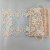New Polyester Lace Placemat Rectangular Embroidered Decorative Dust Cover French Retro Style Table Mat
