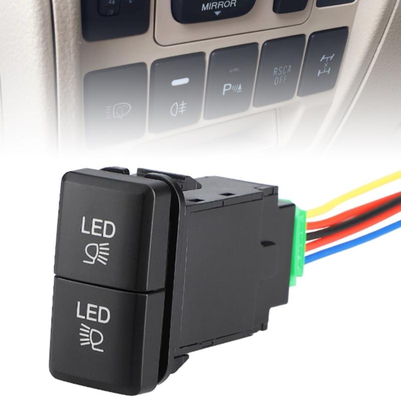 Reliable Fog Light Switches Easy Installation LED Indicator Convenient Replacement Fog Light Switches for Vehicles