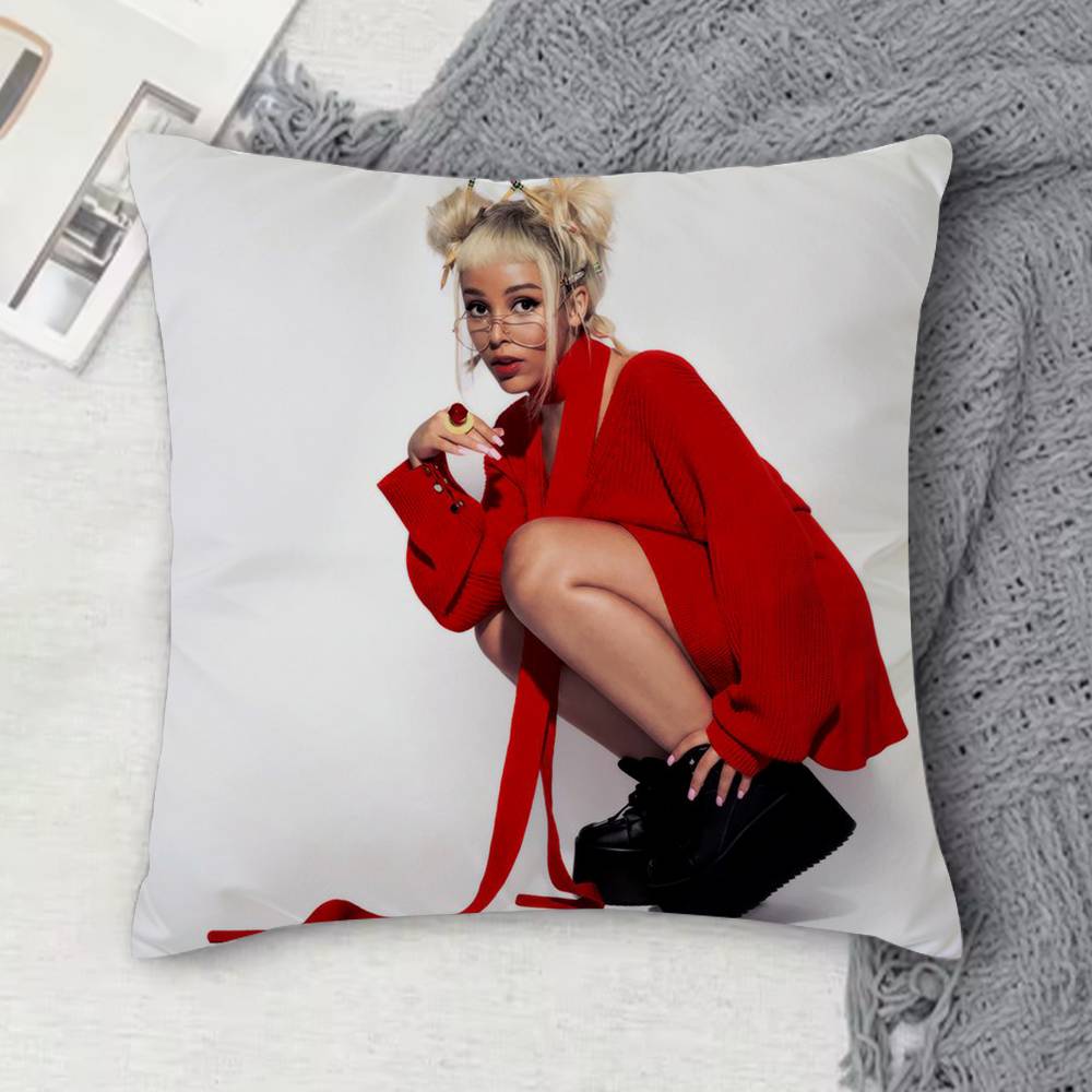 

DDoja Cat Doublesided Printed Square Decorative Cushion Cover for Sofa Living Room Home Decor 30x30 cm