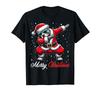 Dabbing Pitbull Hund Frohe Weihnachten Party Jungen Mädchen Kinder T-Shirt