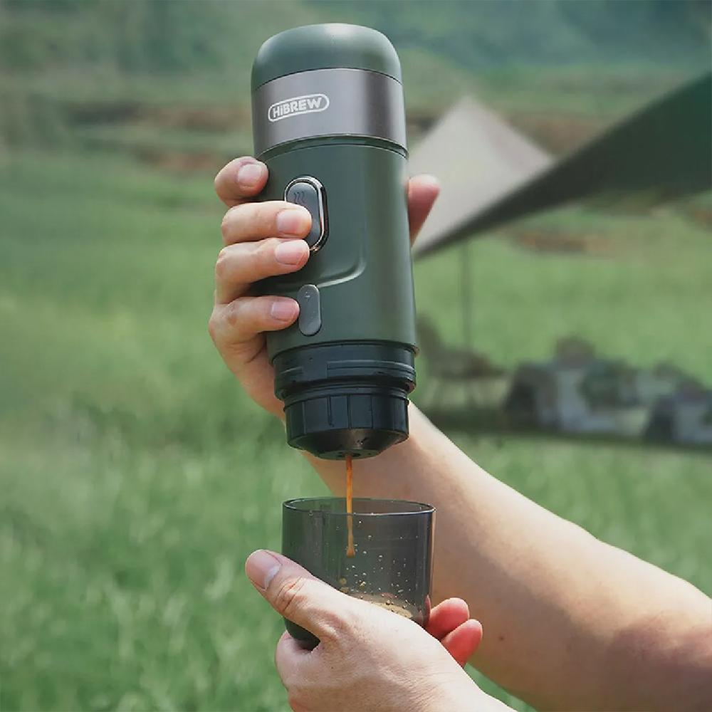 Wireless Electric Portable Coffee Machine HiBREW 15Bar Hot And Cold Brew Coffee Machines Green H4B