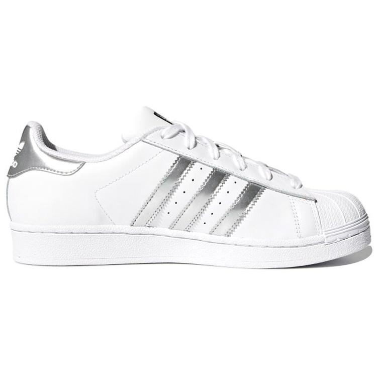 (WMNS) adidas Superstar 'White Silver Metallic' Damen AQ3091