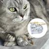 5 Unidades Botella de Almacenamiento de Pelo de Gato Llavero Recuerdo de Pelo de Gato Medallón Conmemorativo Transparente para Mascotas para Guardar Pelaje Regalo Reflexivo para Dueños de Gatos Afligidos