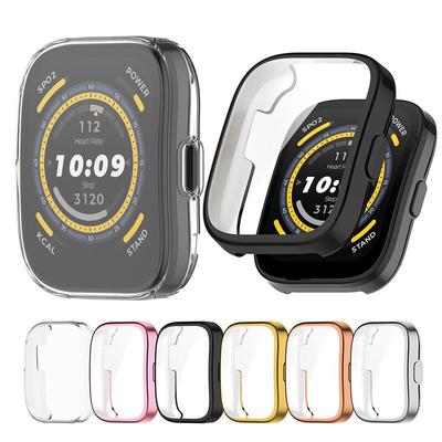 Electroplated TPU Protective Case For Huami Amazfit Bip 5 Bip5 A2215 Full Screen Protector Shell Cover