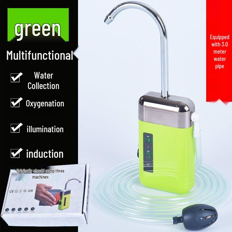 Tragbarer wiederaufladbarer elektrischer Wasserspender für Händewaschen im Freien und Belüfter zum Angeln