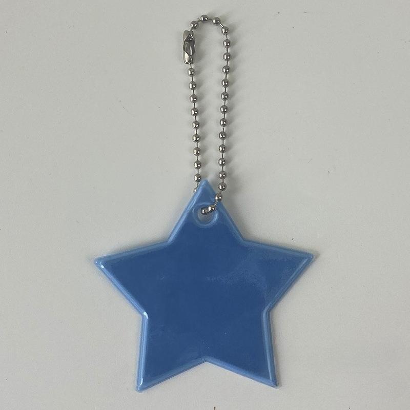2Pcs Color Music  Safety Reflector Reflective Keychains Car Keyrings Charm Bag Accessories for Jacket BackPack Strollers Wheelchairs