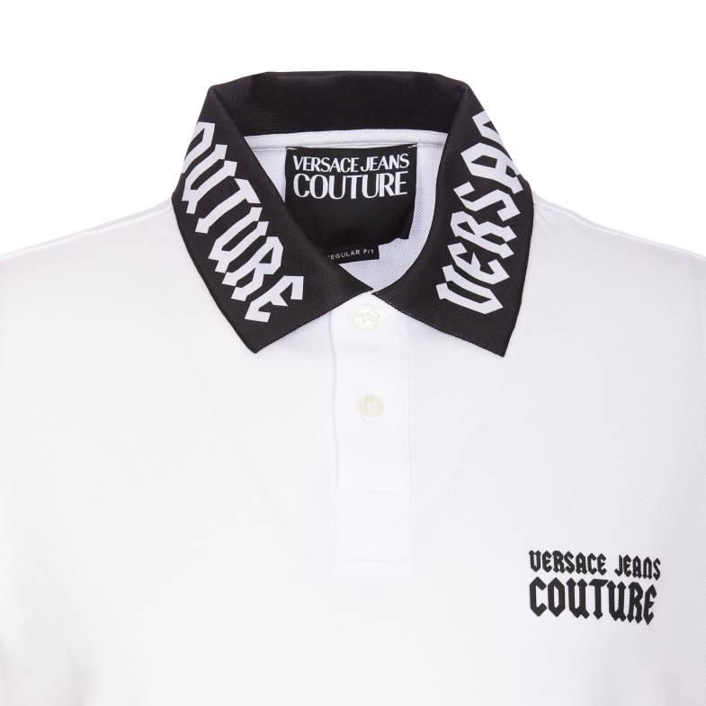 Versace Jeans Couture Logobrush-collar polo shirt 77GAGT05-CJ01T-003