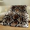 Snake Print Cozy Blanket Bedroom Blanket for Livingroom Couch Lunch Break Soft Throw for Friend's Festival Gift