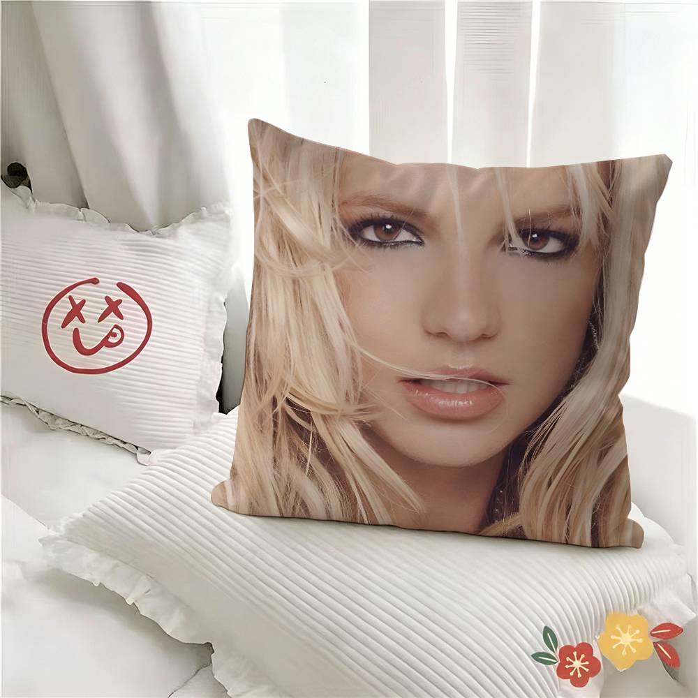 pc Pop Superstar BBritney Spears Pillow Case Fashion Square Pillowcase Bedroom Sofa Room Ins Decoration Leisure