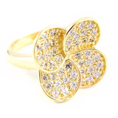 Gold Plated 'Flora Lumière' Ring
