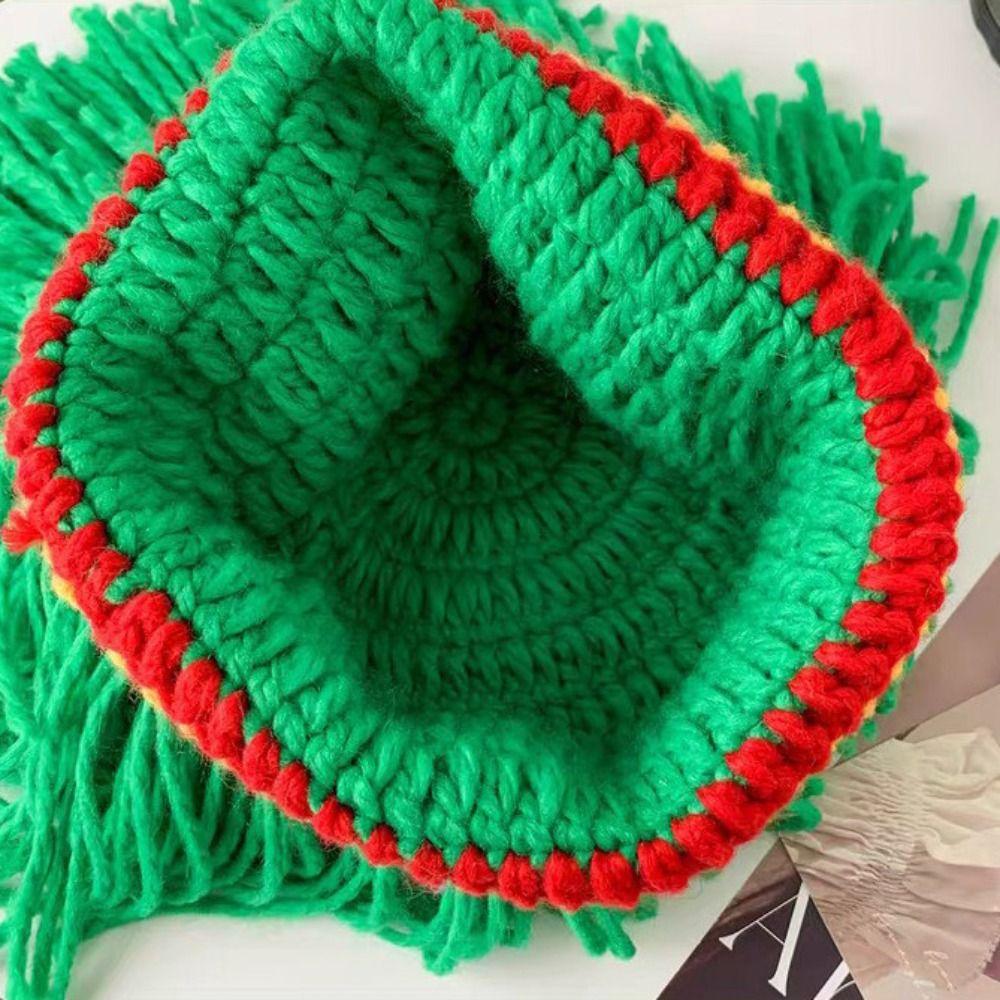 Synthetische Haare Reggae Dreadlocks Strickmütze Warme Zopfmütze Kreative Dreadlocks Perücke Herren