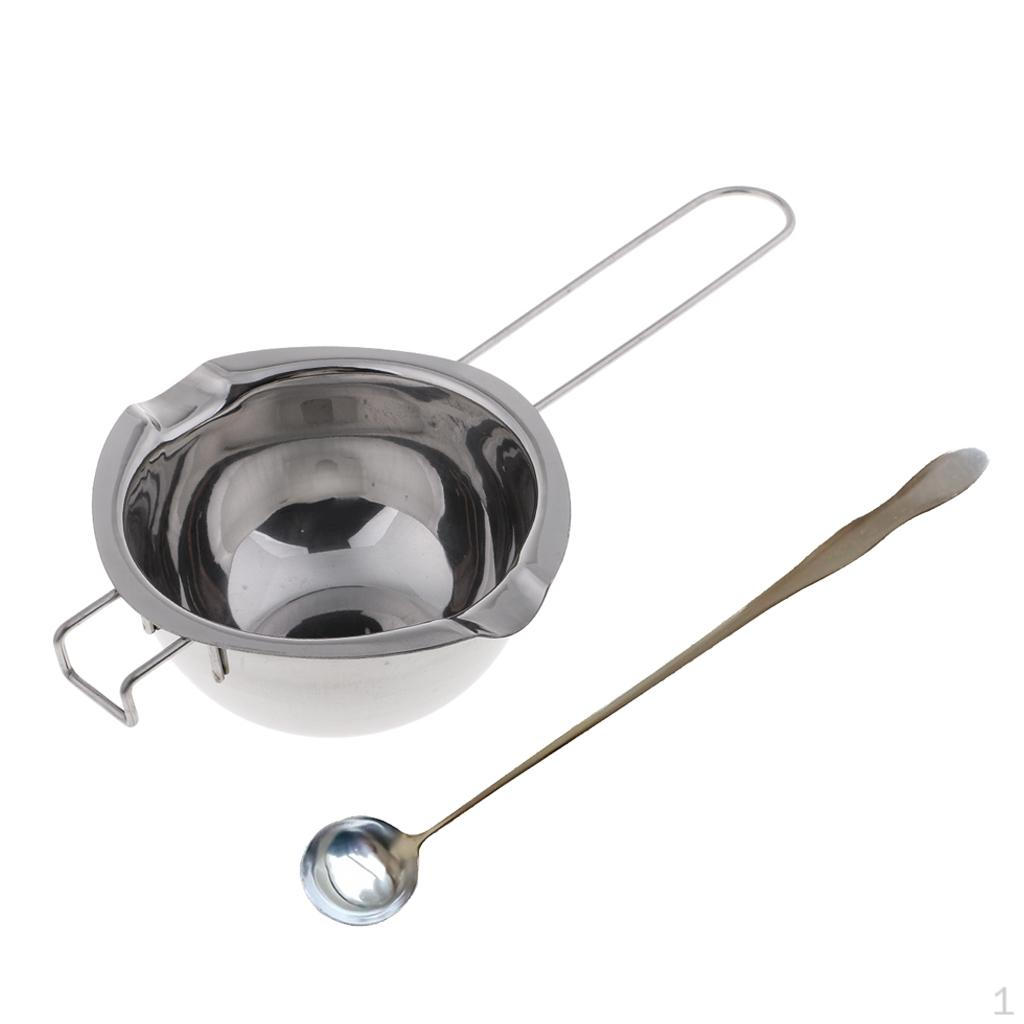

2x Ложка из нержавеющей стали, ковш для плавления свечного воска для DIY ручной работы