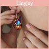 Halloween Themed Colorful Cartoon Ghost Pumpkin Pattern Women Acrylic Earring