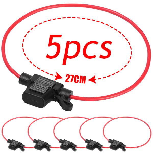

Car Mini Fuse Box Blade Type in Line Fuse Holder Waterproof for 12V 20A DC Car Motorcycles Wire Cutoff Switch Socket