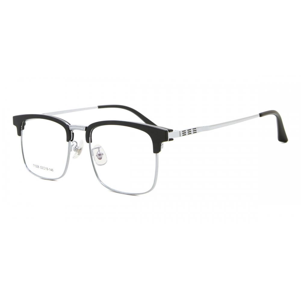 Full Rim Browline Black Silver Smartbuy Collection Hinn 71006 C13 Fashion Unisex Eyeglasses