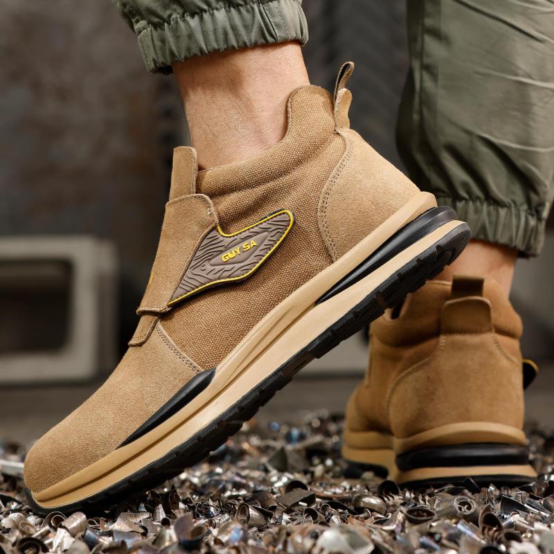 Fashion Insulated Shoes 10kv Electrical Shoes Anti Scalding Welding Shoes Anti-smash Work Safety Boots Men Anti Puncture Suede Boots