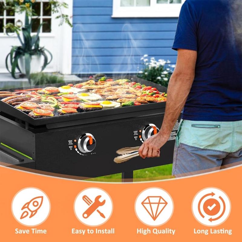 Pack of 2 Heat Resistant Replacement Knobs for Barbecue Gas Grill Griddle Accessories Burners Control Knob