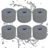 Éponge filtrante type S1, cartouche filtrante en mousse, mousse de filtre de piscine, réutilisable et lavable, filtre en mousse (6 pièces, bleu)