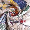 130Cm Silk Scarf Women Large Shawls Spain Flowers Print Stoles Square Bandana Luxury Kerchief Hijab Female Foulards