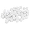 50PCS Blank Six Sided Dice Round Corner Plastic 0.6in Dice Cubes for Board Games DIY Sticker Math
