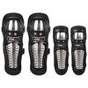 Motorcycle Knee Elbow Guards Set Stainless Steel Protective Gear Adult Riders All Season Use
