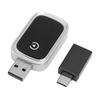 Wireless Adapter for Carplay 5.8GHz WiFi Bluetooth 5.0 USB Type C Car Wired To Wireless Adapter for IOS Phone