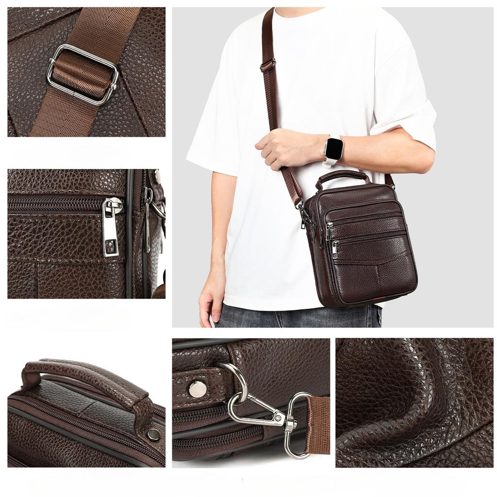 Retro and Versatile Single-shoulder Bag, High-end Commuting Outdoor Crossbody Bag, Multi-pocket Casual Small Crossbody Bag