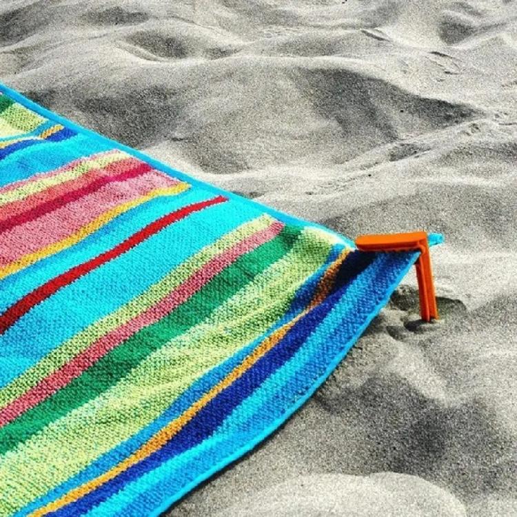 4Pcs Picnic Mat Anchors Stakes Clamps Beach Mat Holder Picnic Blanket Rack Towel Sand Outdoor Camping Tool Enduring