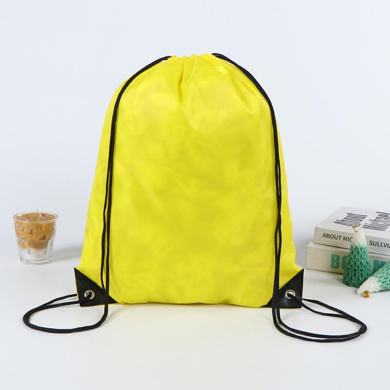 Waterproof Polyester Drawstring Backpack for Marathon Events