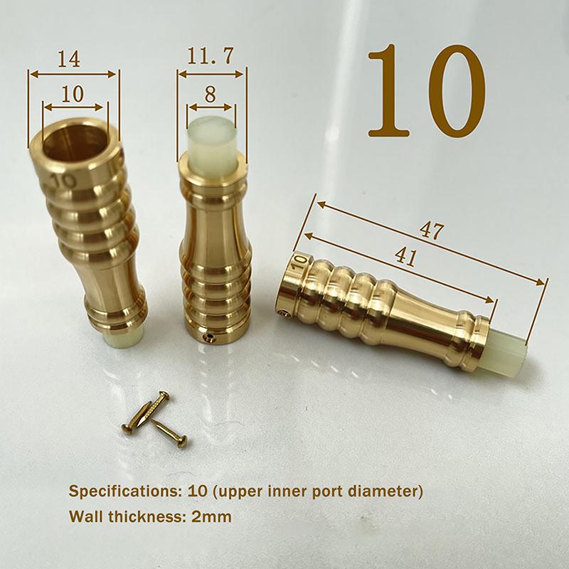 1PCS 10/16/18/20/25 Brass Cane Crutch Tip With Anti-Skid Rubber Pad For Hiking Pole Chair Leg Feet Replacement