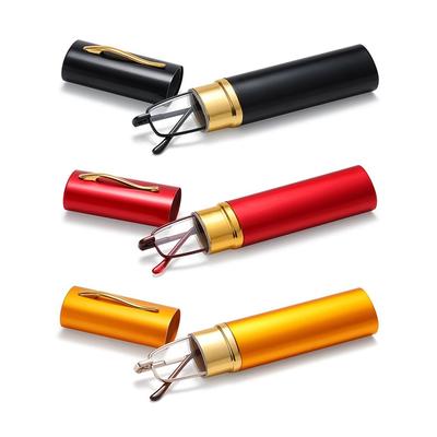 Lightweight Portable Slim Reading Glasses Eyeglasses with Pen Clip Tube Case Readers for Men Women