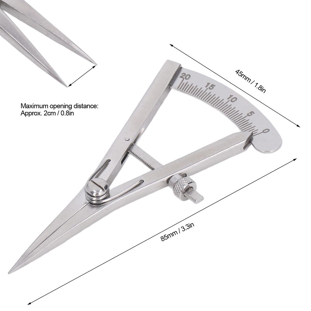 Leather Leather Tools Marking Gauge DIY Hand Made Leather Art Stainless Steel Adjustable Fine Marking Gauge Wing Divider