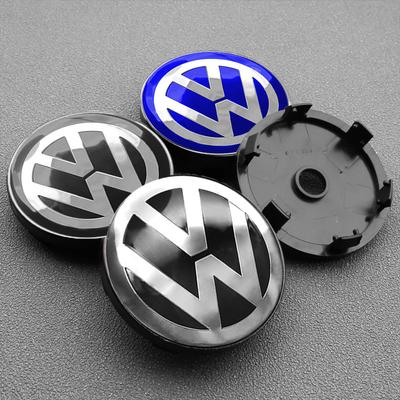 Lijk1 4Pcs 56mm 60mm Car Wheel Hub Center Cap Emblem Badge Cover Stickers For VW R Line GTI Touareg Golf 6 7 8 Jetta Passat