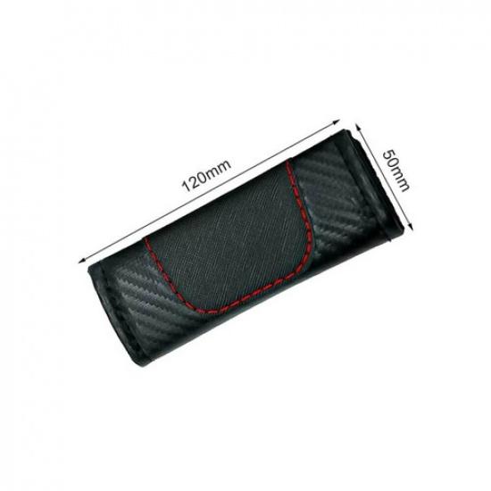 2Pcs Universal Carbon Fiber Car Interior Roof Handle Cover Protector Accessories