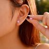 Colorful Flower Stud Earrings for Women Girls Stainless Steel Enamel Daisy Small Earrings Waterproof Trendy Jewelry Gifts