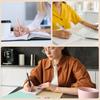 5 Pack Retractable Gel Pens 0.5mm Quick-Drying Black Ink Smooth Writing Ballpoint Pens for School Office and Stationery Supplies