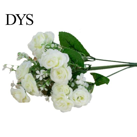 Ornamental 1 Bouquet Simulation Rose No Watering Vivid Bright Color Artificial Flowers Home Beautification