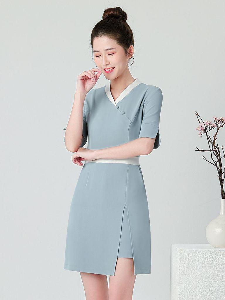 High-End Ladies Spa Technician Uniform: Spring/Summer Collection