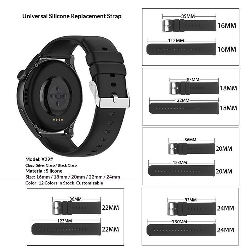 Dustproof Silicone Watch Bands Quick Release Rubber Straps for  Galaxy  Watch Series for All Occasions
