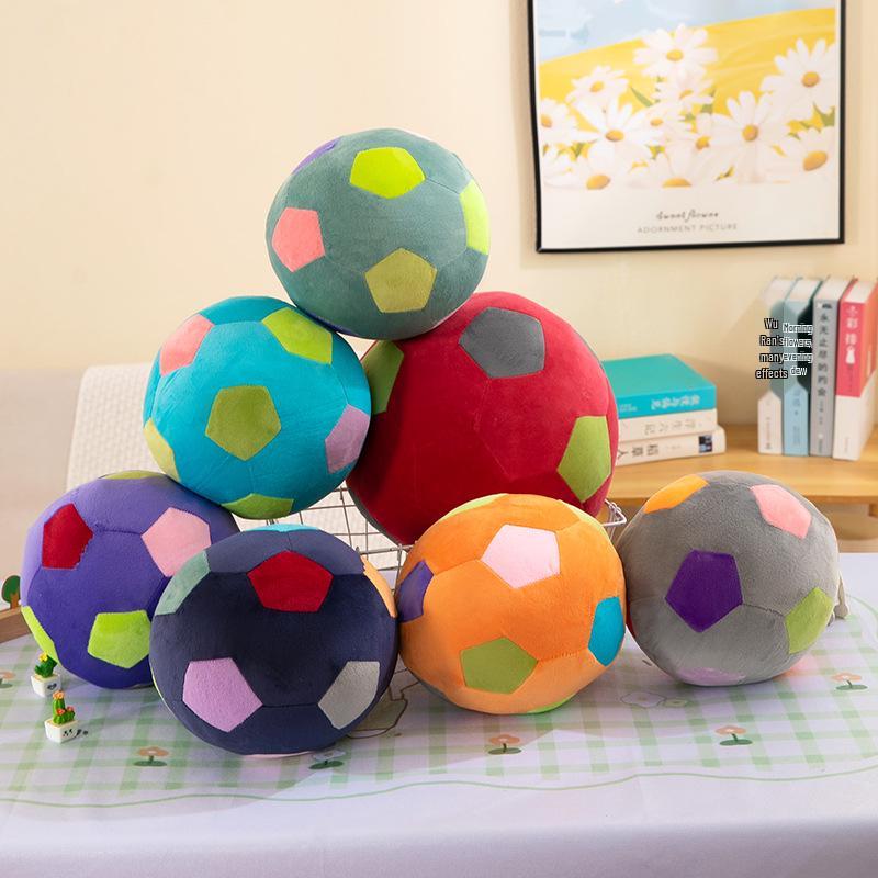 

Creative Football Plush Doll: Cartoon Cloth Pillow for Children s Entertainment and Birthday Gift 22 cm (0.24 kg)