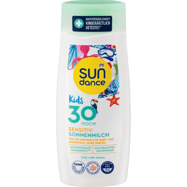 Germany DM SUNDANCE Sundance Kids Sensitive Sun Milk LSF30 200ml