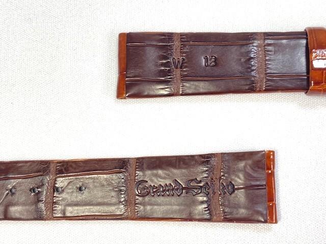 DEA5BW SEIKO Grand Seiko 18mm Leather Crocodile for Strap, Brown, SBGW004/ 9S54-0010