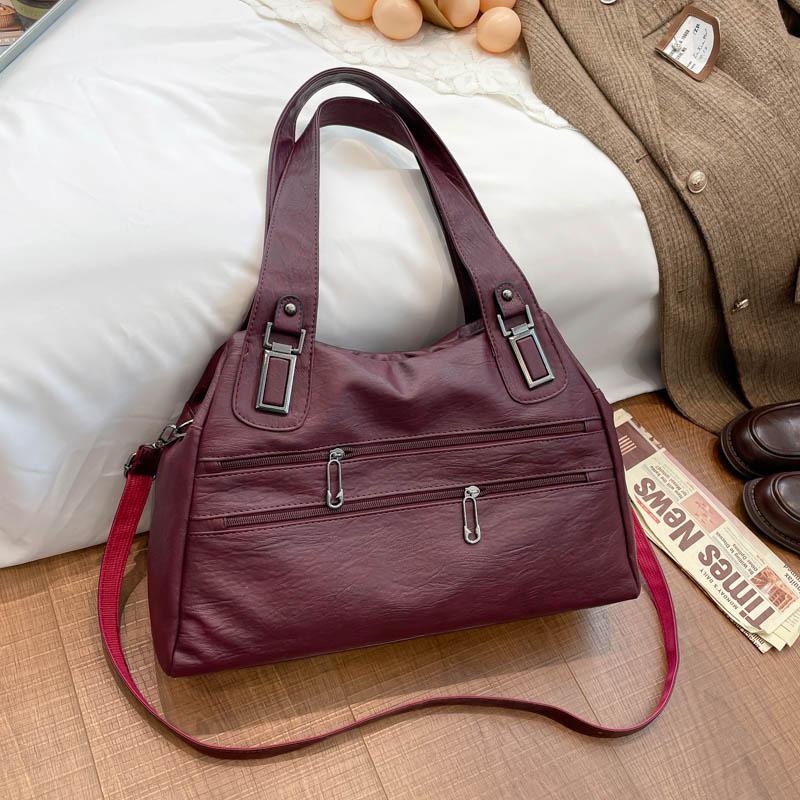 Torba Vintage o Dużej Pojemności Damska Torba na Ramię Dojazdy Torba Listonoszka