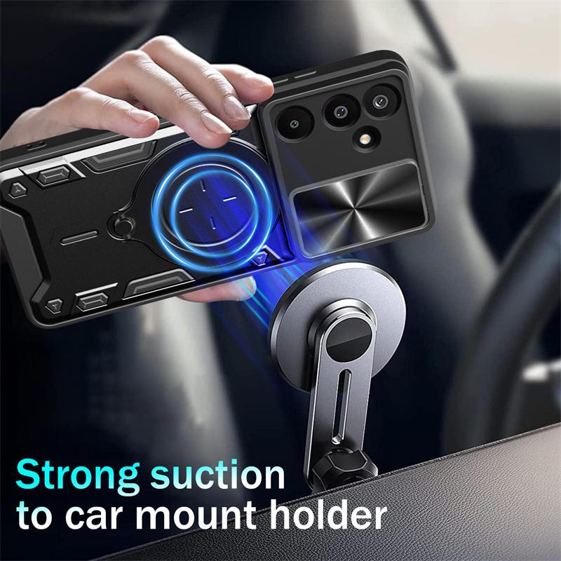 Armor Ring Stand Coque For Samsung Galaxy A06 A16 A26 A36 A56 M16 F16 A15 A25 A35 A55 A54 A53 A52s A51 Case Lens Protector Cover