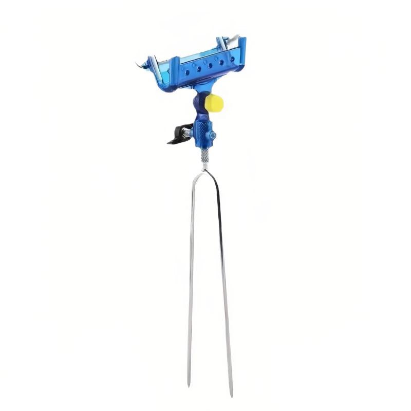 1Pc Fishing Rod Ground Insertion Bracket With Rod Drop Lock And Rod Lift Unlock Fish Bracket Fishing Rack Tool Accessory Support