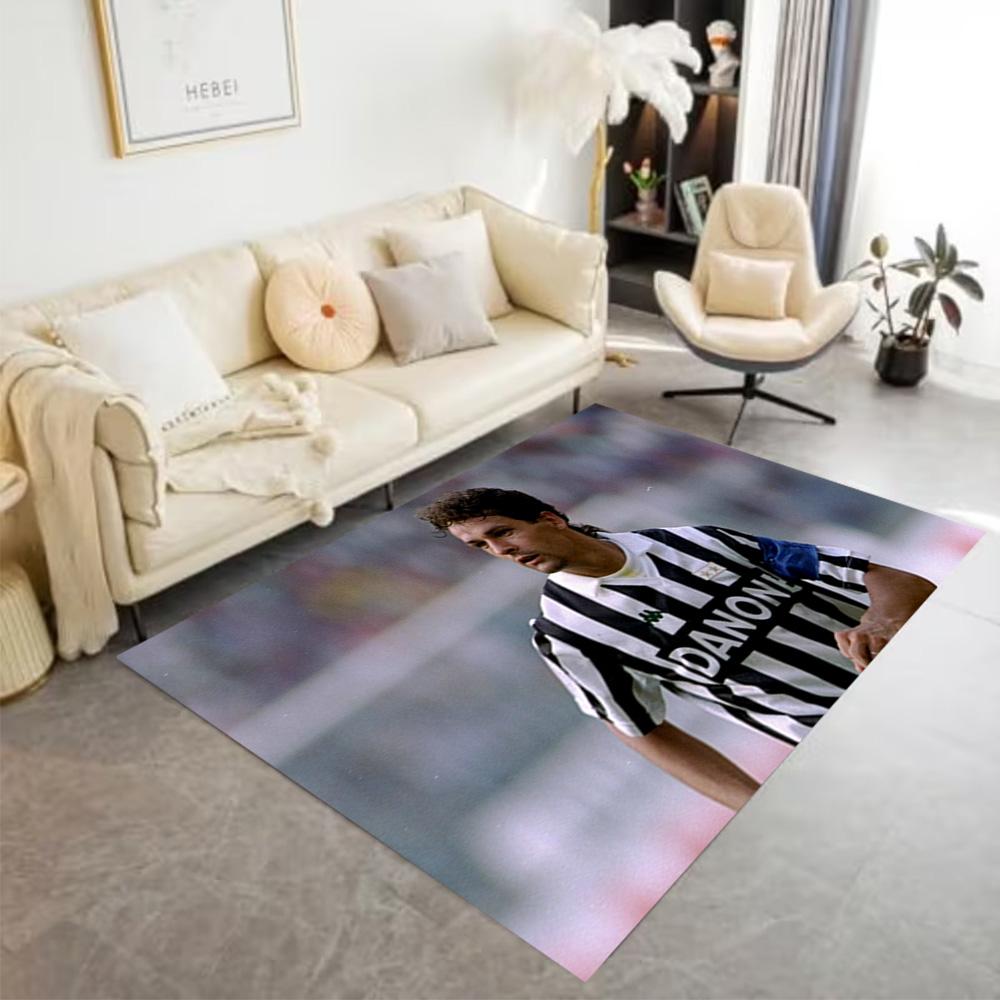 Football Player Action Floor Rug Office Rug Suitable for Entryway Outdoor Foyer Dining Room Anti-slip Rug Decorate Offices