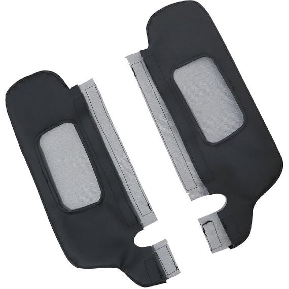 GXARTS Párový levý a pravý kryt sluneční clony na opravu Černý Pasuje na Ford Mustang 1994 1995 1996 1997 1998 1999 2000