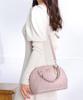 Pink Shoulder Bag Boston Bag Mini Boston Handbag 2WAY Crossbody Bag Tote Bag Quilted Quilt Feminine Simple Look Cute Rosia Freestanding [Altro Rose]