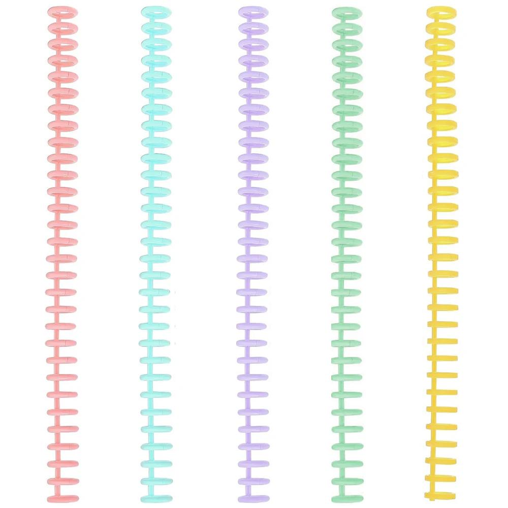 

5-10PCS 30 Rings Comb Binding Spines Plastic Spiral Binding Coils for Business Document File Notebook File Making